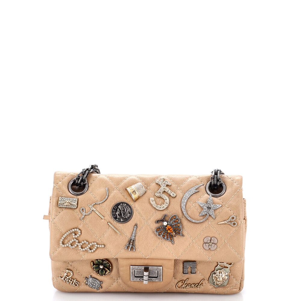 Chanel 224 Lucky Charms Reissue 2.55 Flap Bag Quilted Aged Calfskin